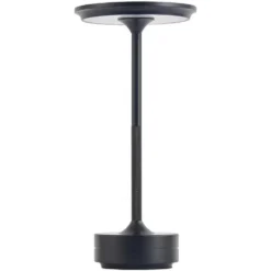 Trådlös Bordslampa i Metall - Uppladdningsbar LED Industriell Design Svart