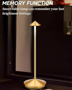 Trådlös bordslampa med LED