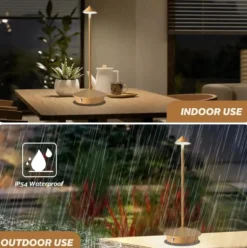 Trådlös bordslampa med LED