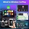 Trådlös CarPlay adapter 2025 - Kompatibel med iPhone IOS & Android