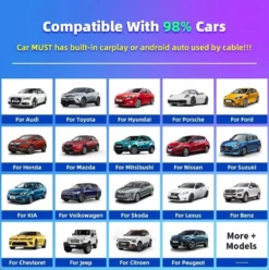 Trådlös CarPlay adapter 2025 - Kompatibel med iPhone IOS & Android