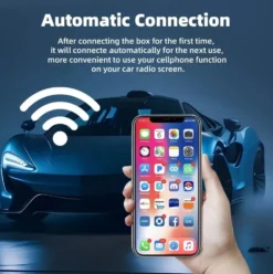 Trådlös CarPlay adapter 2025 - Kompatibel med iPhone IOS & Android