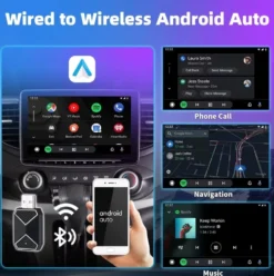 Trådlös CarPlay adapter 2025 - Kompatibel med iPhone IOS & Android