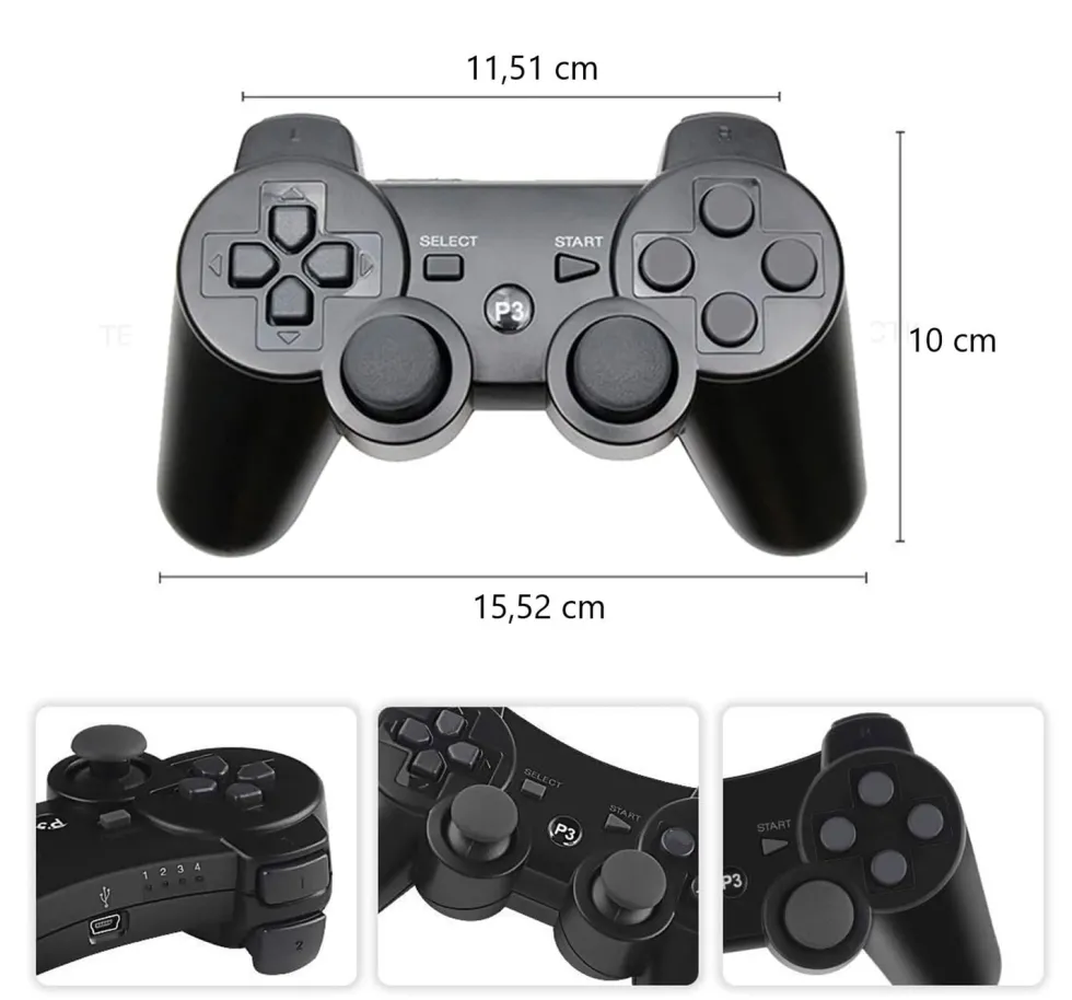 Trådlös handkontroll / Kontroll till PS3-kompatibel