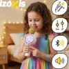 Trådlös karaoke mikrofon för barn Bluetooth 5.1 5W LED vit