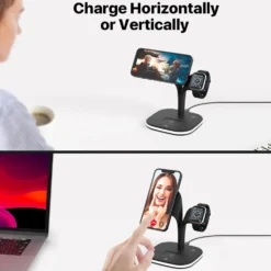 Trådlös laddningsstation för iPhone, Apple Watch och AirPods