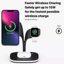 Trådlös laddningsstation för iPhone, Apple Watch och AirPods