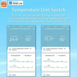 Trådlös termometer & hygrometer 4-pack – Smart WiFi temperatur- och fuktighetsmätare med app, notiser & fjärrövervakning