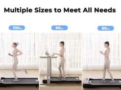 Treadmill Walking Pad – 2-i-1 löpband - och gåband för hemmet träning hemma ROSA