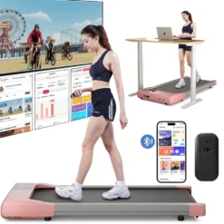 Treadmill Walking Pad – 2-i-1 löpband - och gåband för hemmet träning hemma ROSA