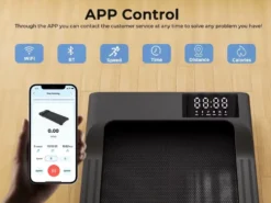 Treadmill Walking Pad – 2-i-1 löpband och gåband för hemmet träning hemma - VIT