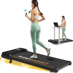 Treadmill Walking Pad – 3-i-1 löp- och gåband för hemmet löpband Mini Treadmill med 9 % lutning – 2.5HP motor (1–8 km/h)