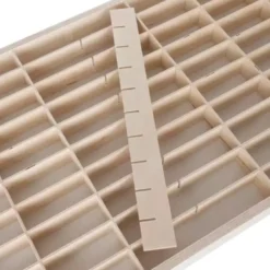 Trähylla för leksaksbilar 80 fack plywood furu 78,5x40 cm