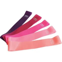 Träningsband latex 5-pack motståndsband 2,2–18 kg 600x50 mm