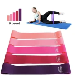 Träningsband latex 5-pack motståndsband 2,2–18 kg 600x50 mm