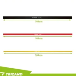 Träningsband set 3-pack 2–30 kg med dörrkrok och förvaringsväska