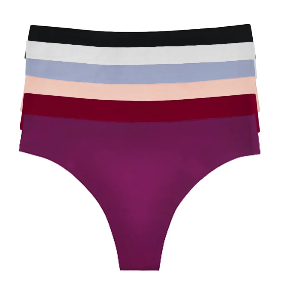 Trosor 6-pack dam blandade färger nylon/spandex
