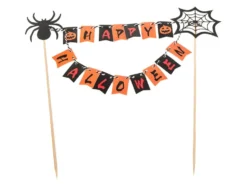 Tårtdekoration med Happy Halloween för tårta och cupcakes