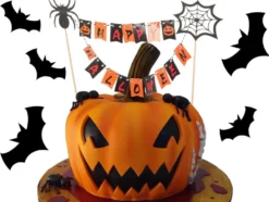 Tårtdekoration med Happy Halloween för tårta och cupcakes