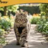 Tryckfri sele hund/katt M med reflex, justerbar + koppel 150 cm