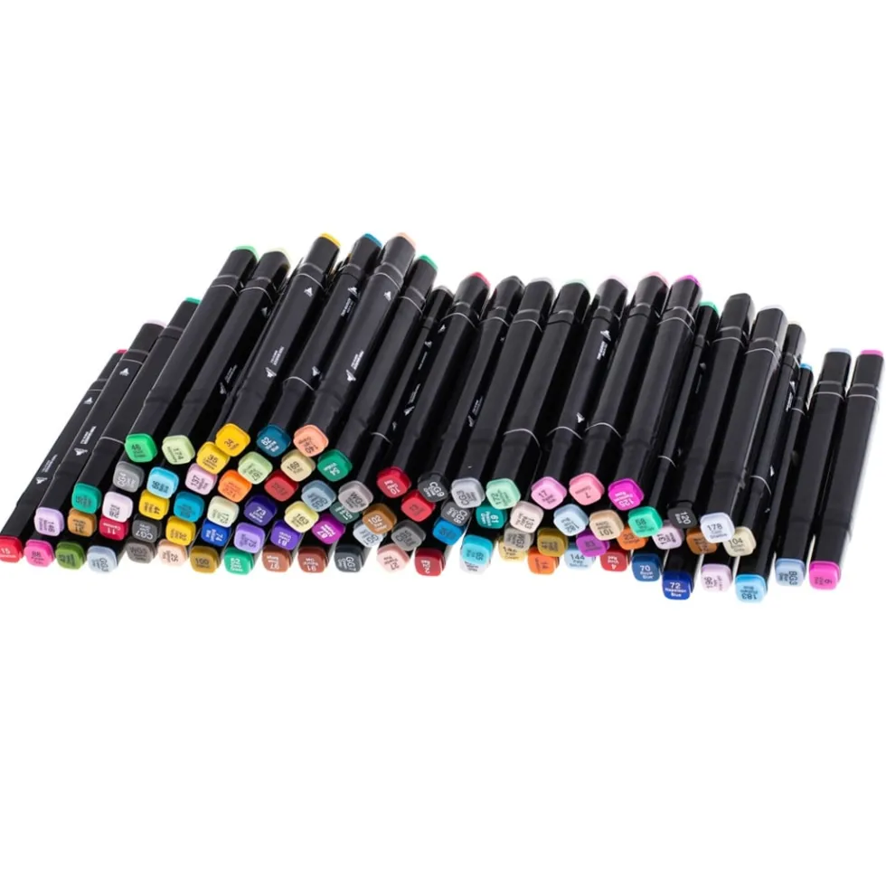 Tuschpennor med fodral 168-pack