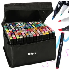 Tuschpennor med fodral 168-pack