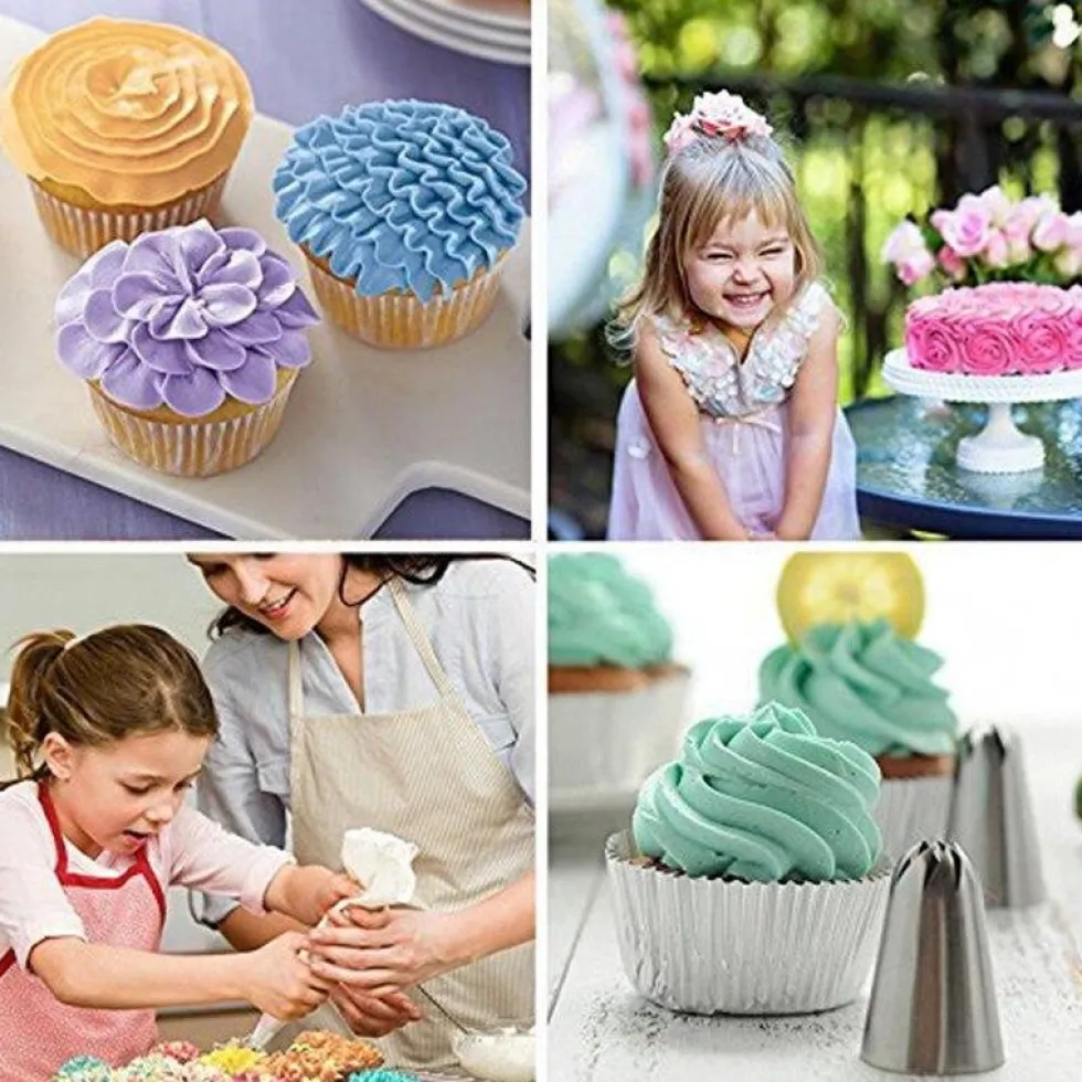 Tyllset - 27st Spritstyllar, spritspåse & koppling - Cake tool