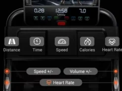 U.MAY P8 Löpband – Hopfällbart, 12 km/h, Bluetooth, Pulsmätare, Tyst motor, Stor löpyta löparband gåband