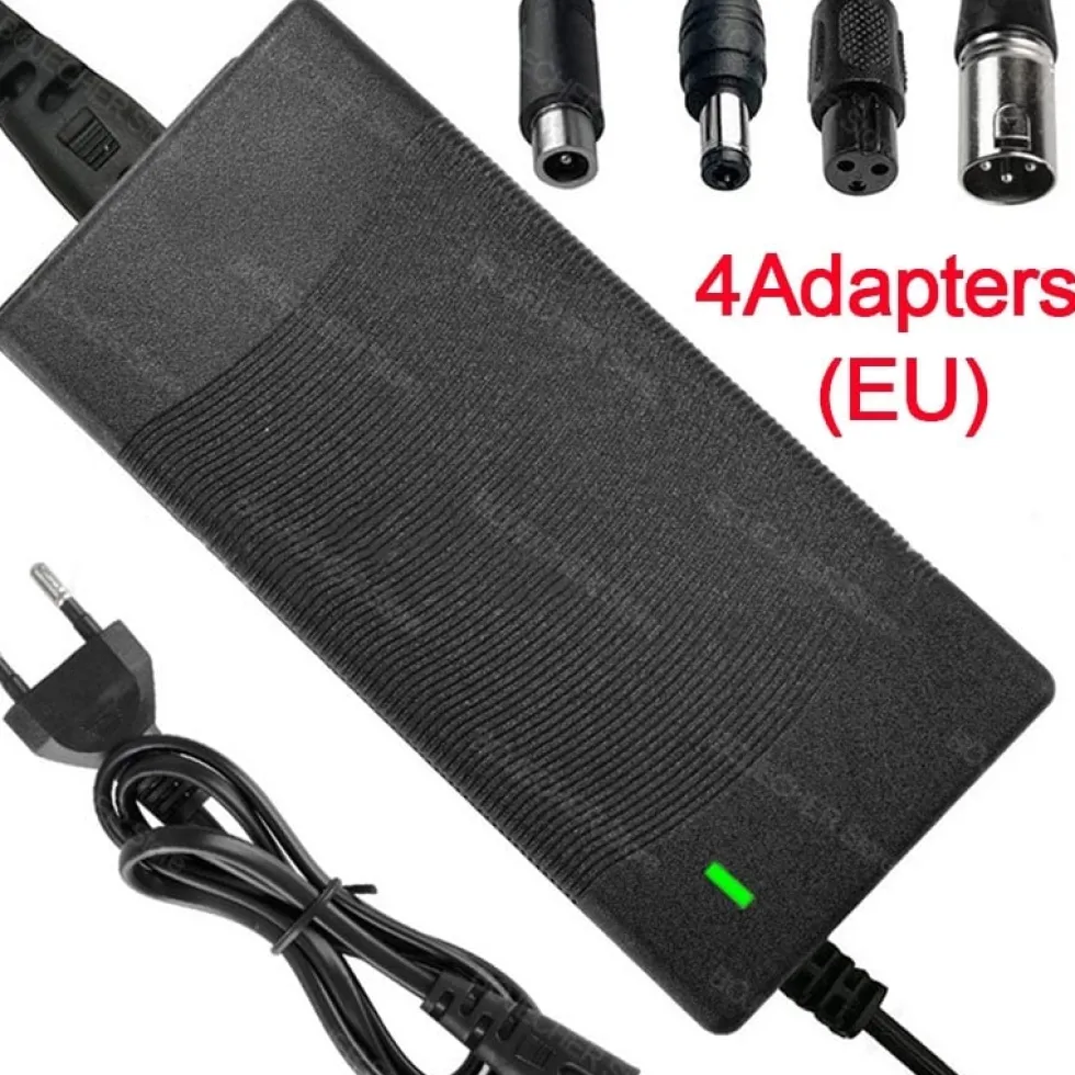Universal 42V 2A litiumbatteriladdare Balanscykel Elskoter Strömadapter