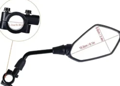 Universella backspeglar för motorcykel 2-pack