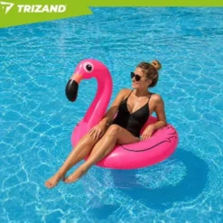 Uppblåsbar flamingo simring 102 cm PVC max 150 kg CE/EN71 3+