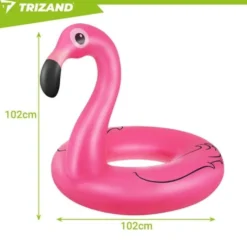 Uppblåsbar flamingo simring 102 cm PVC max 150 kg CE/EN71 3+