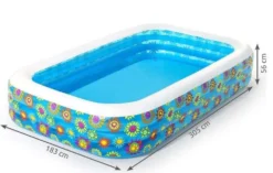 Uppblåsbar Pool - 1161L - Bestway -305cm/183cm/56cm