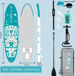 Uppblåsbar surfbräda Sup Standing Paddle Board förtjockad PVC Racing Board Sports Pulp Board