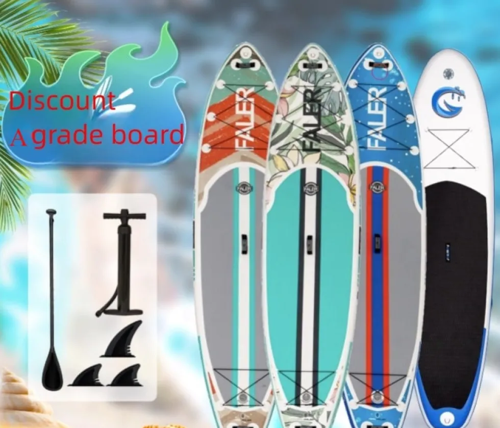 Uppblåsbar surfbräda Sup Standing Paddle Board förtjockad PVC Racing Board Sports Pulp Board
