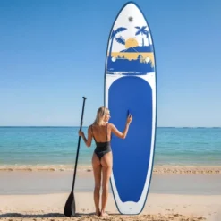 Uppblåsbar surfbräda Sup Standing Paddle Board förtjockad PVC Racing Board Sports Pulp Board