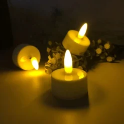 Uppladdningsbara LED-ljus / Värmeljus med fjärrkontroll