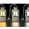 Uppladdningsbar campinglampa med LED och powerbank