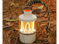 Uppladdningsbar campinglampa med LED och powerbank