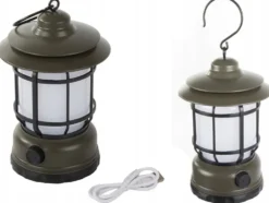 Uppladdningsbar campinglampa LED 2 lägen USB-C 24 cm