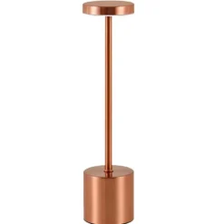 Uppladdningsbar LED Bordslampa i Metall Koppar