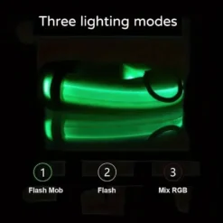 Uppladdningsbart LED-hundhalsband / Reflex & Halsband för hund