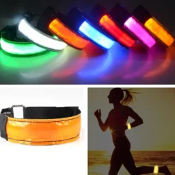 Uppladdningsbart LED-reflexarmband för ökad synlighet