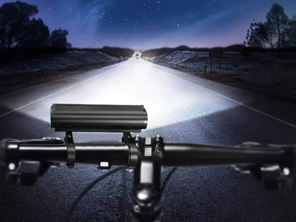 Uppladdningsbart set cykellampa med LED