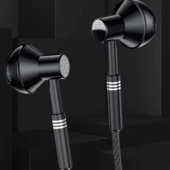 USB-C In-Ear Hörlurar med Sladd DAC Svart