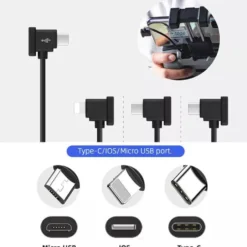 USB-C till Micro-USB kabel för DJI Mavic 15 cm