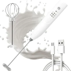 USB-laddningsbar mjölkskummare med tre hastigheter