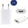 USB-strömadapter från 230V till 5V USB Typ A ho 1A, 5W iPhone