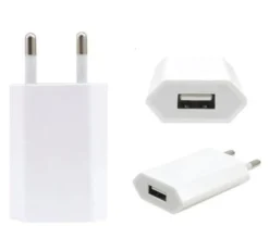 USB-strömadapter från 230V till 5V USB Typ A ho 1A, 5W iPhone