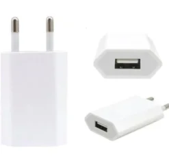 USB-strömadapter från 230V till 5V USB Typ A ho 1A, 5W iPhone